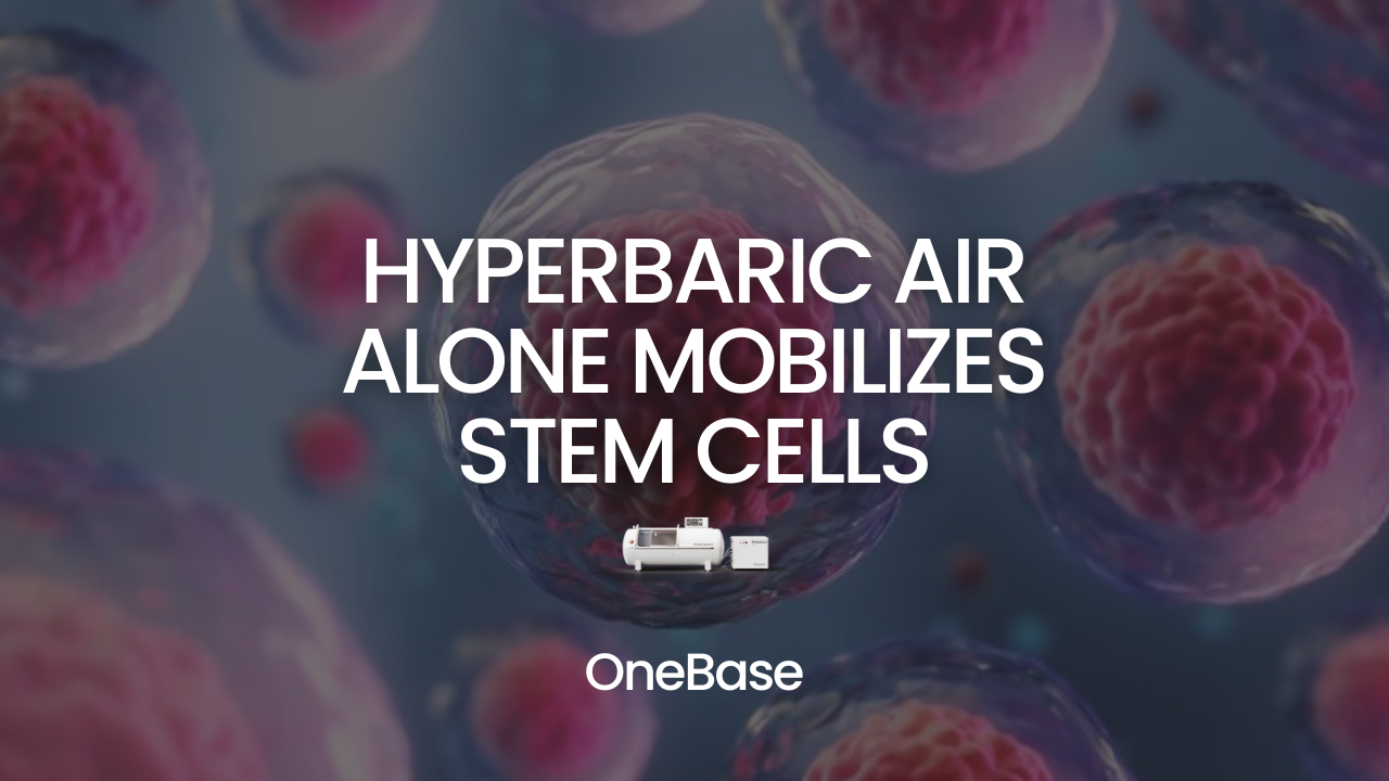 Hyperbaric Air Alone Mobilizes Stem Cells – OneBase Health